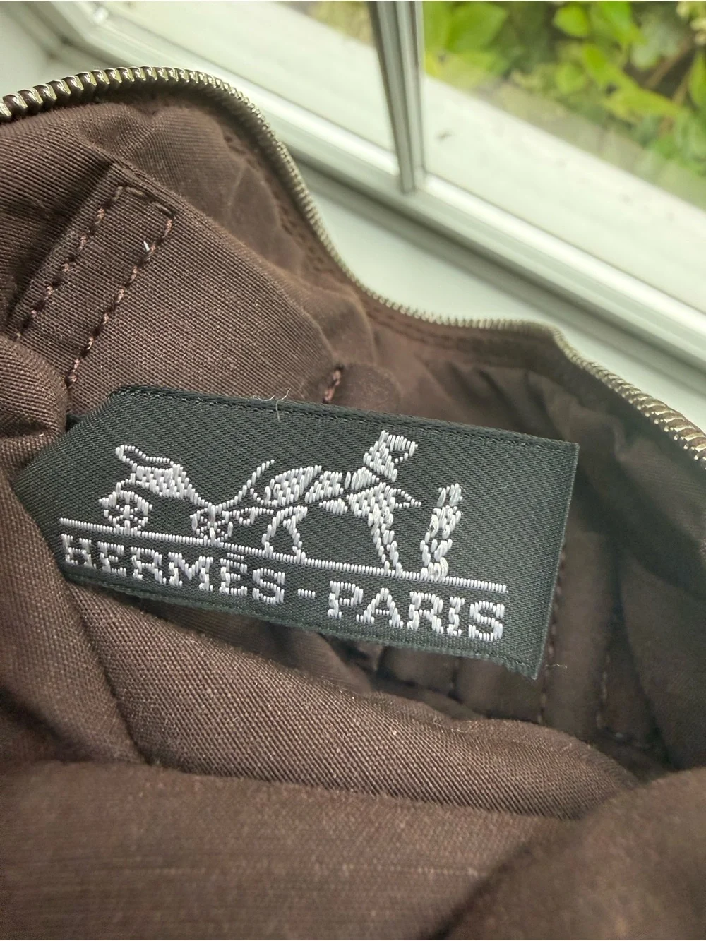 Hermes Crossbody or Belt Bag/Pouch - Brown. Adjustable strap.